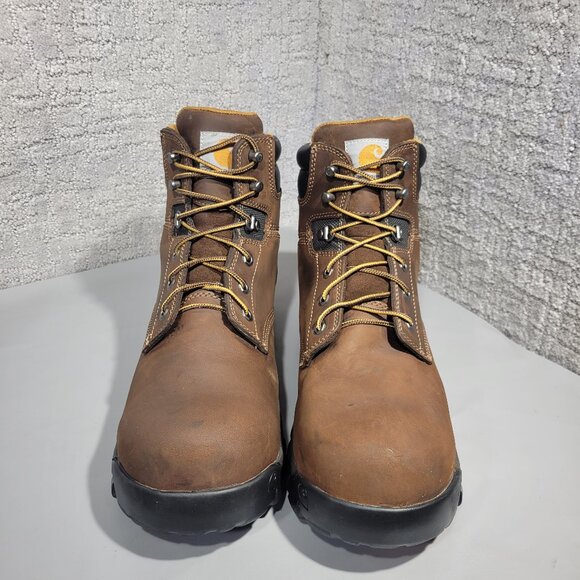 Carhartt Rugged Flex 6" Men's Size 12 Leather Composite Toe Work Boots CMF6366 - Picture 2 of 11